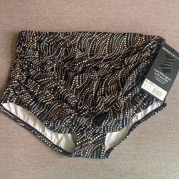 Women’s miracle suit bathing norma Jean bottom Size 16 Sparkle New - Picture 1 of 9